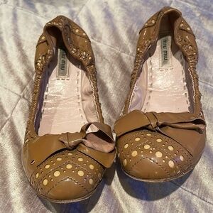 MIU MIU Ballet Flats size 38